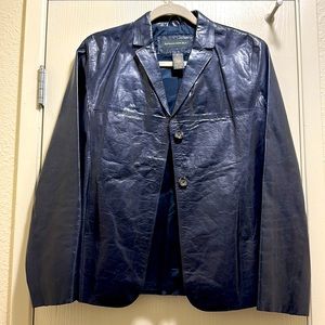 Leather Blazer Jacket